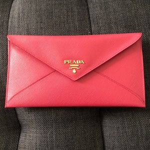 Prada Saffiano Envelope Wallet